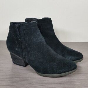 Blondo Valli Waterproof Bootie, Black Suede, Womens Size 6.5 M